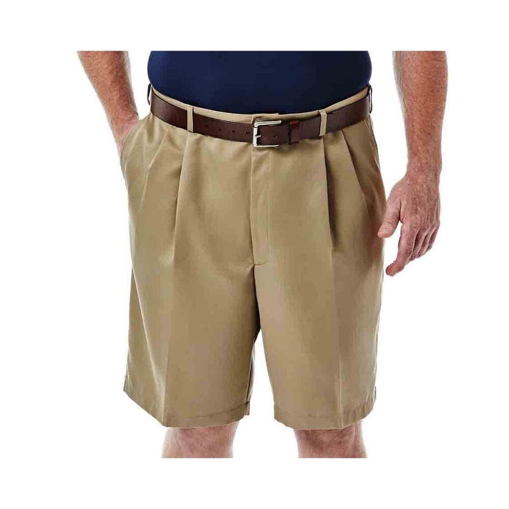 Haggar Cool 18 No-Iron Pleated Shorts-Big & Tall - Size 46W, NWT